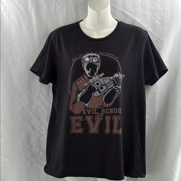 Captain Horrible Evil School of Evil Black T-Shirt - Picture 1 of 3